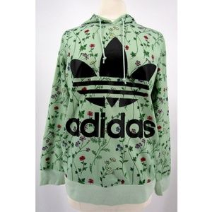 adidas trefoil hoodie mint